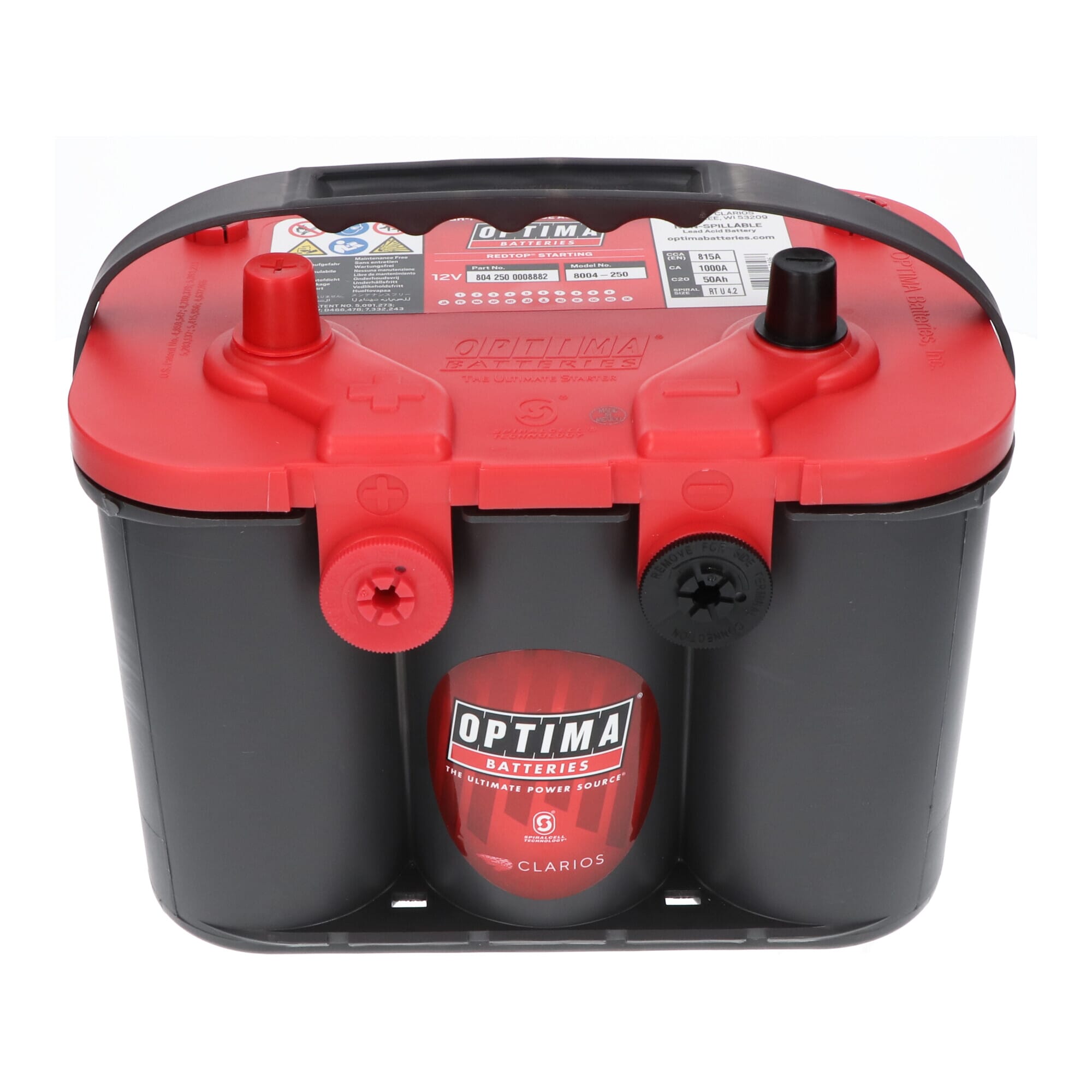 Optima Red Top Battery 50Ah RT U 4.2L