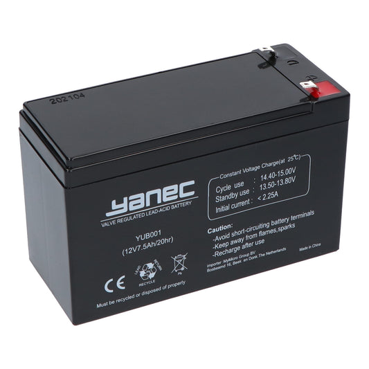 Yanec Lead Battery 12V 7.5Ah