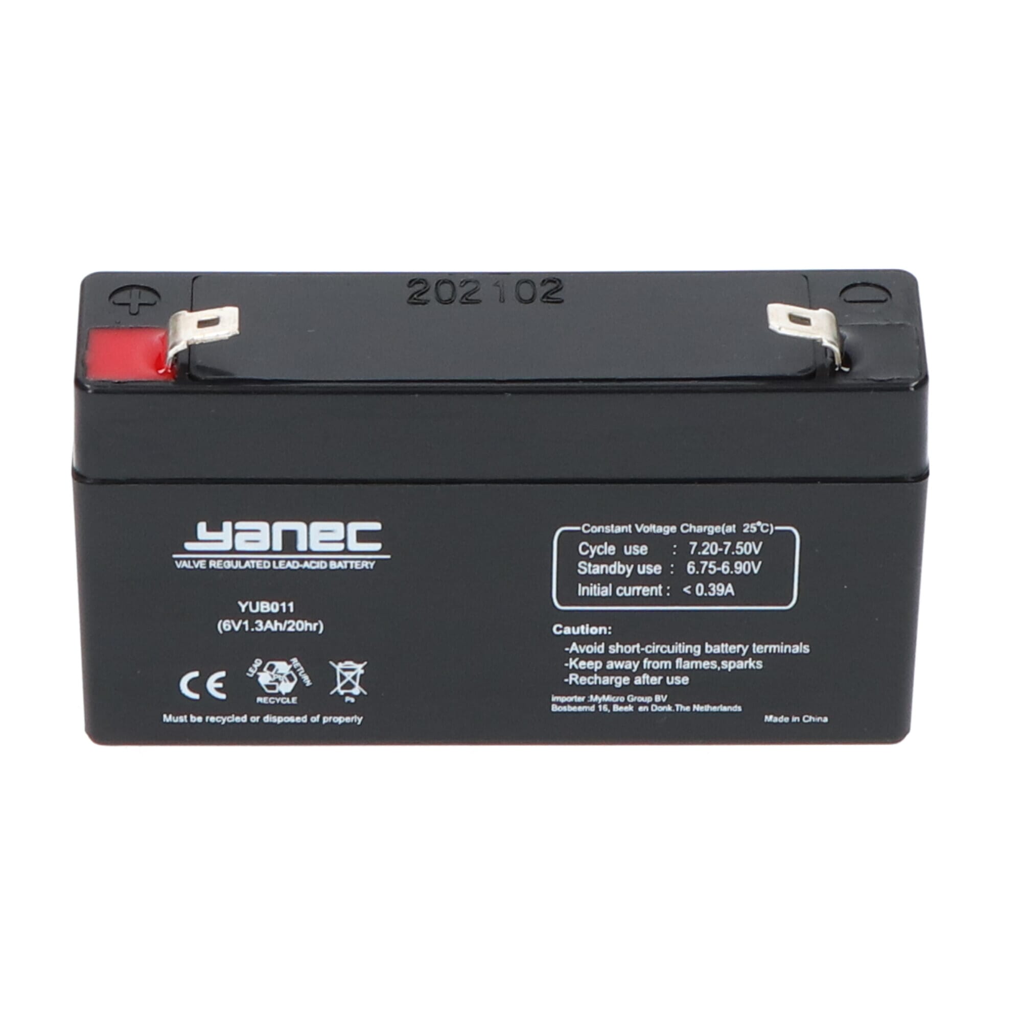Yanec Lead Battery 6V 1.3 Ah