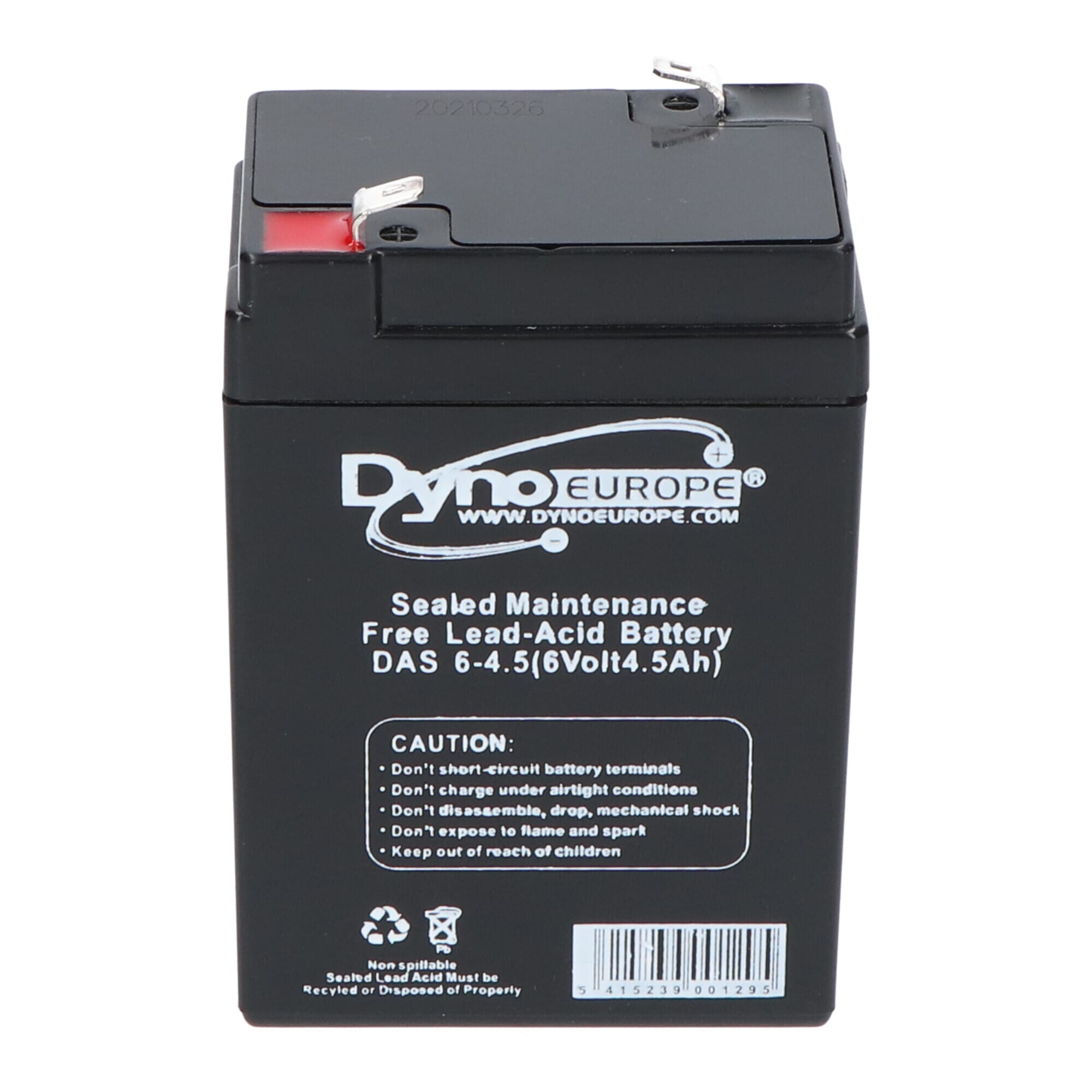 Dyno Lead Acid Battery 6V 4.5Ah 