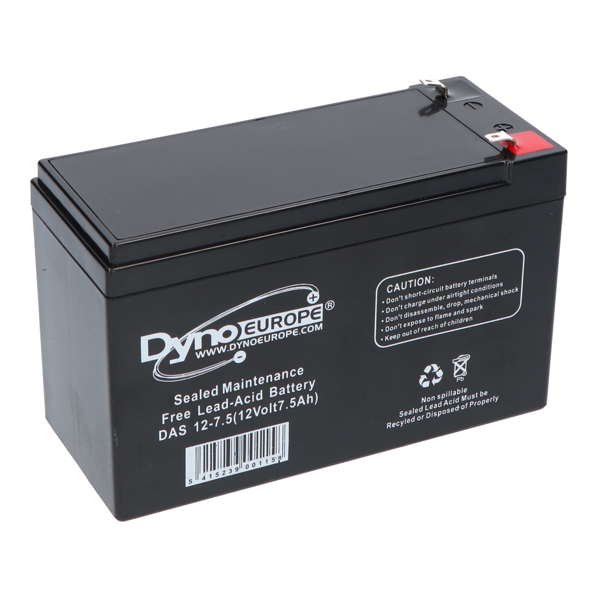 Dyno Lead Acid Battery 12V 7.5Ah