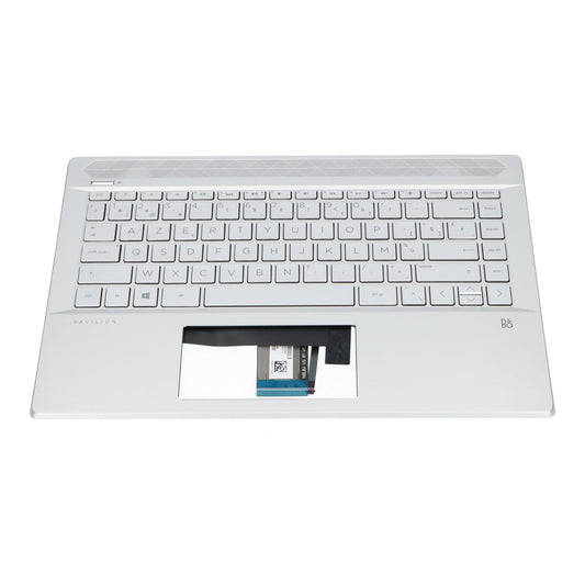 Clavier HP pour ordinateur portable Azerty BE + capot supérieur, rétroéclairé