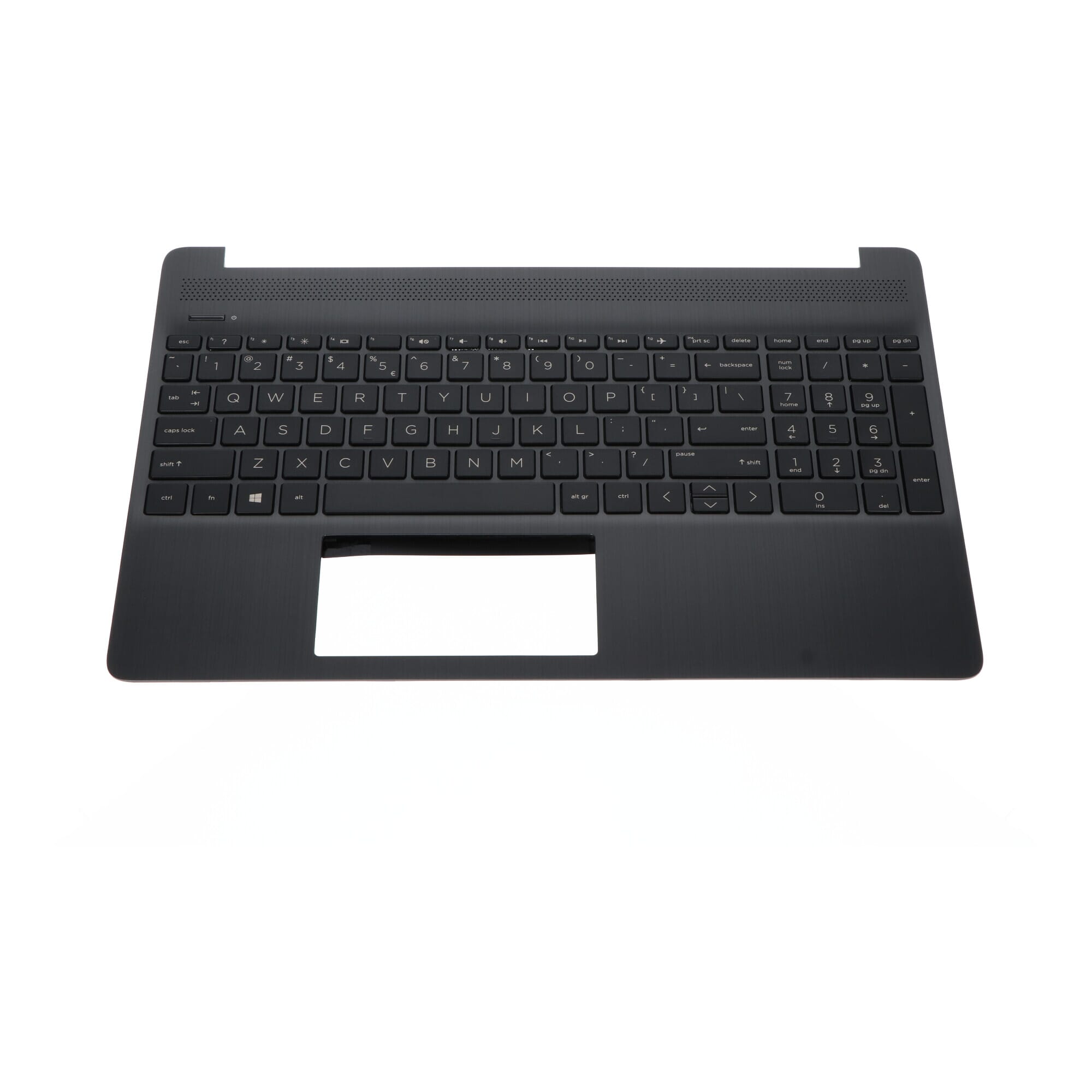 HP Laptop-Tastatur Qwerty US + obere Abdeckung - Grau