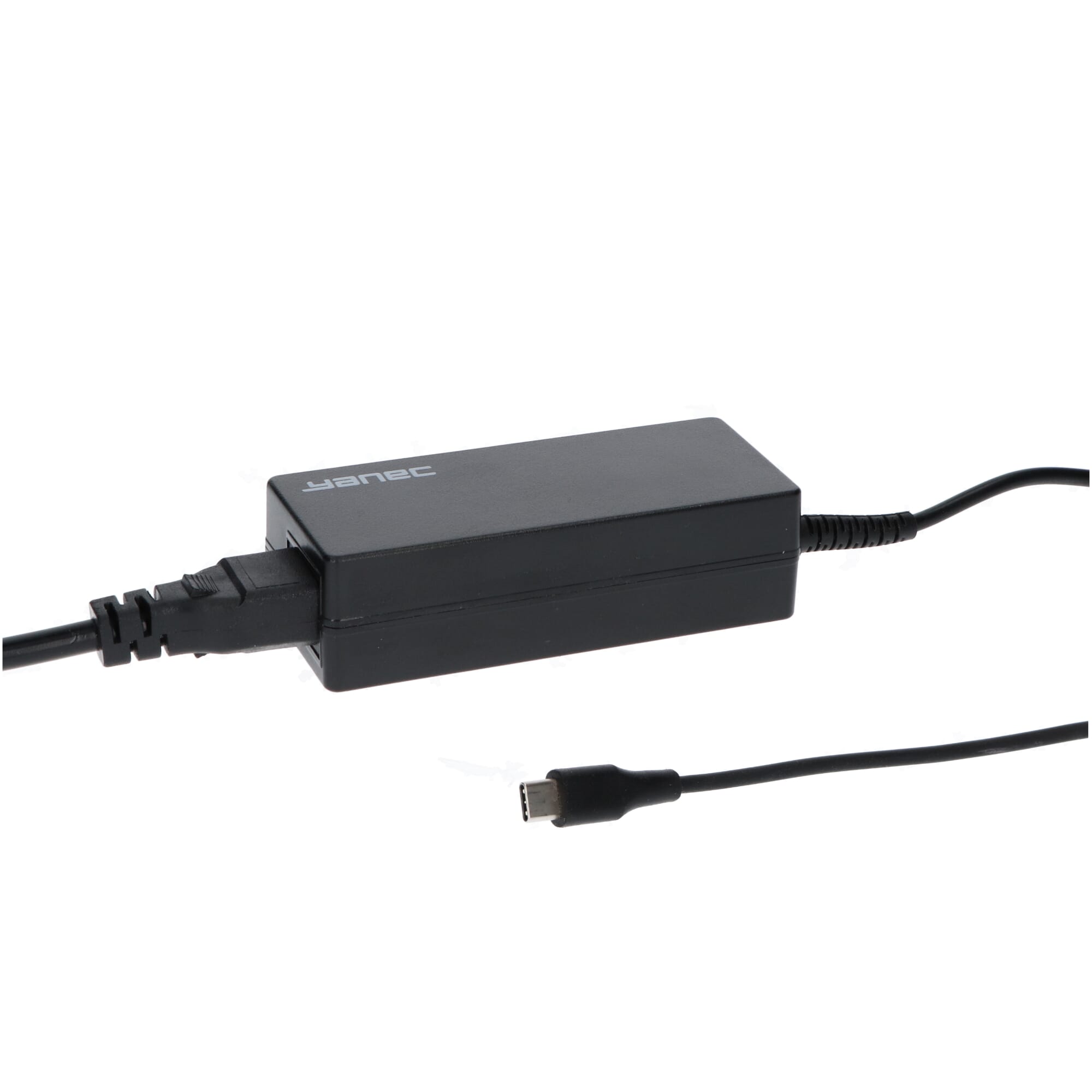 Yanec Laptop USB-C AC Adapter 65W Schwarz