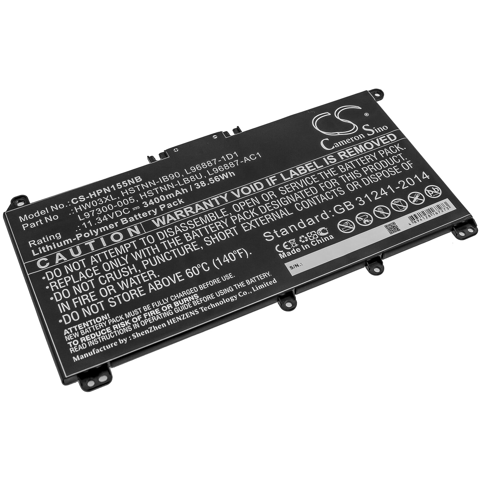 Laptop Battery 3400mAh