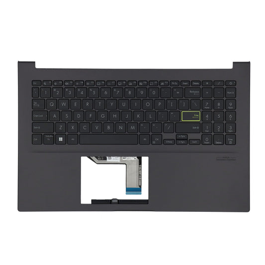 Clavier QWERTY US pour ordinateur portable Asus + capot supérieur, rétroéclairé