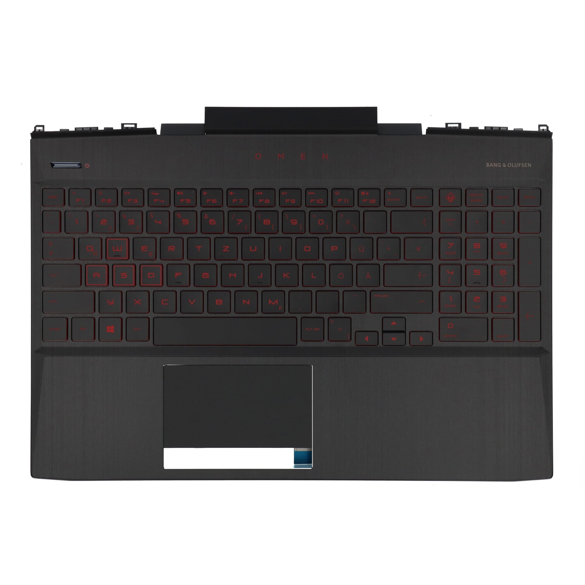 HP Laptop Tastatur Qwertz DE + Top Cover, Hintergrundbeleuchtung