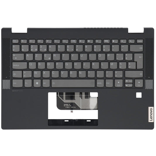 Clavier Azerty BE + capot supérieur pour ordinateur portable Lenovo, BL - Gris