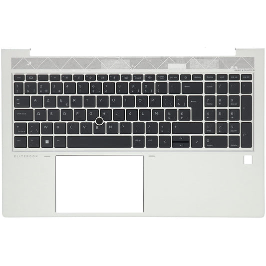 Clavier pour ordinateur portable HP Azerty BE + capot supérieur, rétroéclairé