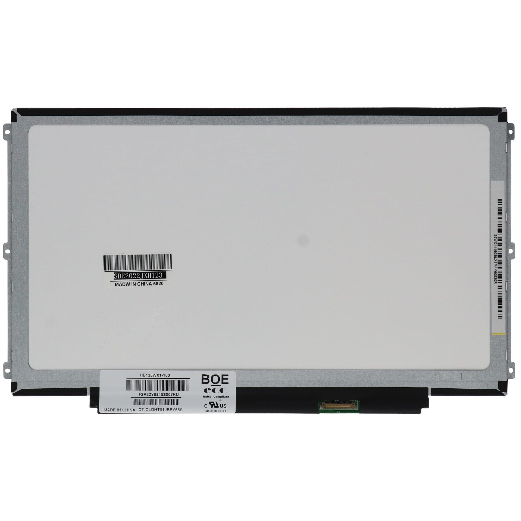 LCD Display 12.5inch 1366x768 WXGA LED Matt SLIM