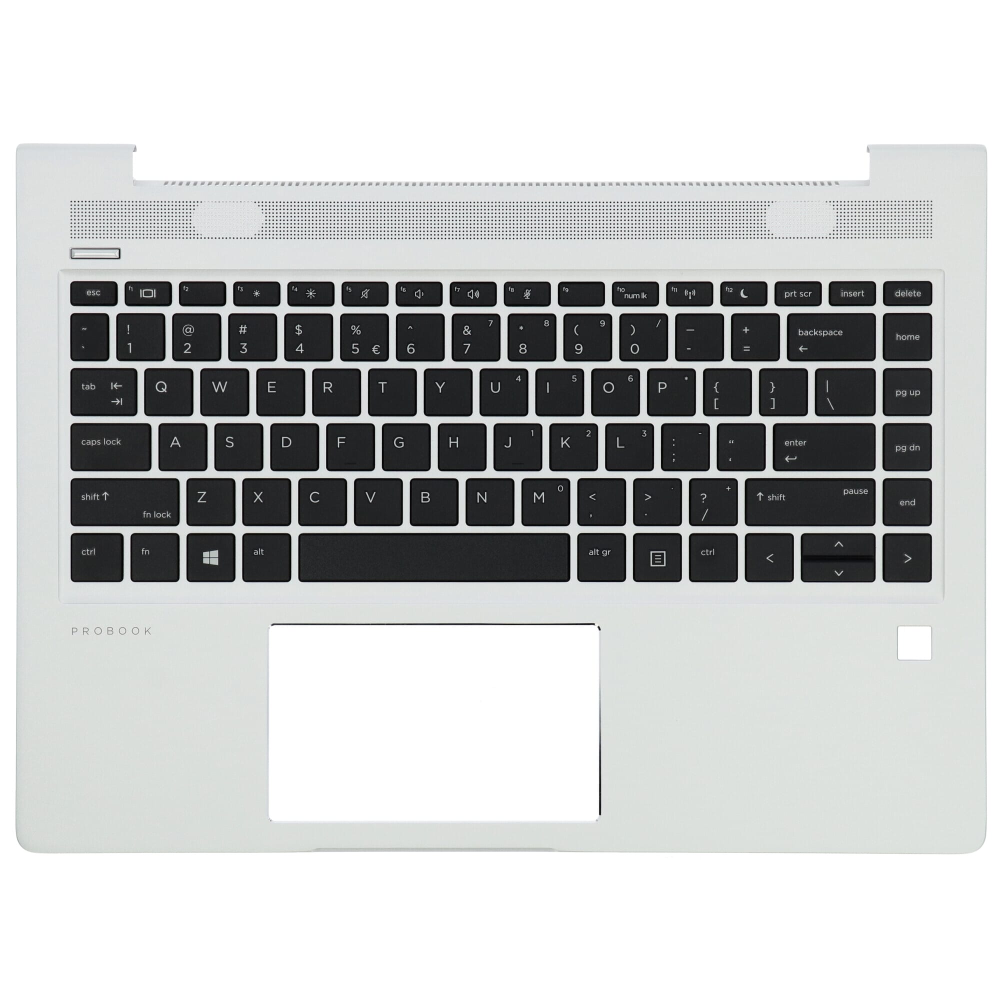 Clavier pour ordinateur portable HP Qwerty US + Top Cover - Argent