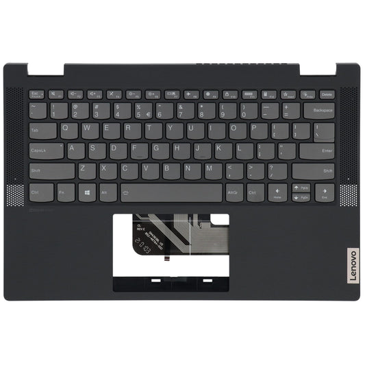 Clavier QWERTY US pour ordinateur portable Lenovo + capot supérieur - Noir