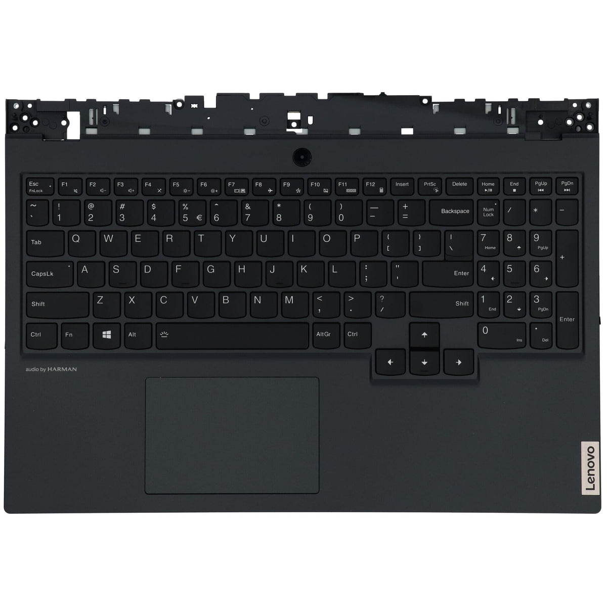 Lenovo Laptop Tastatur Qwerty US + Top Cover, BL - Schwarz