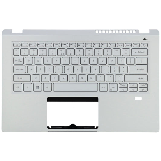Clavier QWERTY US pour ordinateur portable Acer + capot supérieur, BL - Argent