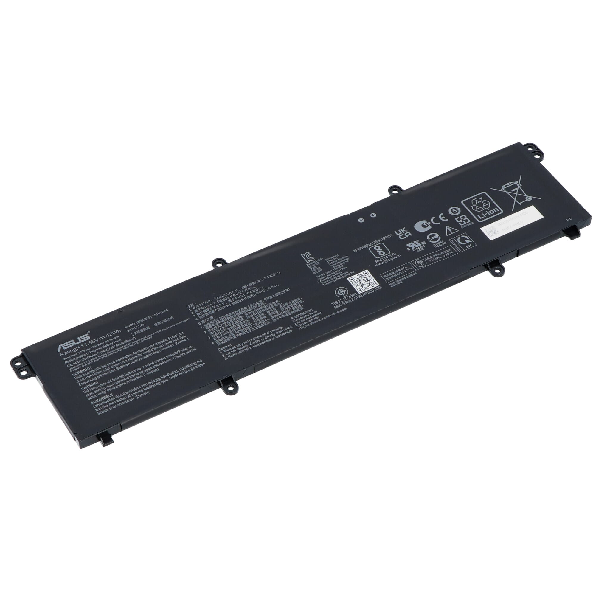 Batterie d’ordinateur portable Asus 3550mAh