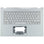Acer Laptop Keyboard Qwerty US + Top Cover, BL - Silver