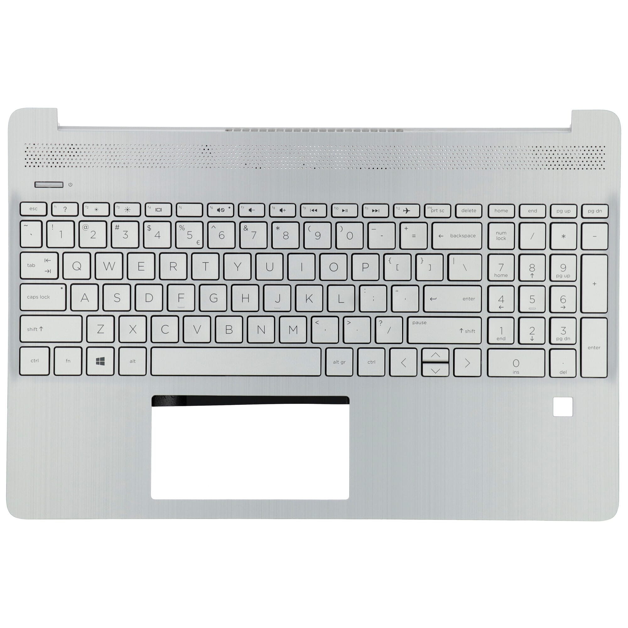 HP Laptop Keyboard Qwerty US + Top Cover - Silver