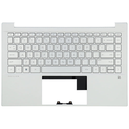 Clavier QWERTY US pour ordinateur portable HP + capot supérieur, BL - Argent