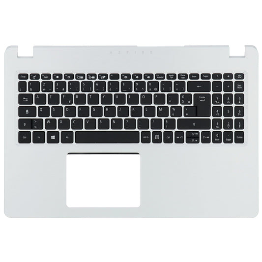 Clavier Azerty FR pour ordinateur portable Acer + capot supérieur - Argent