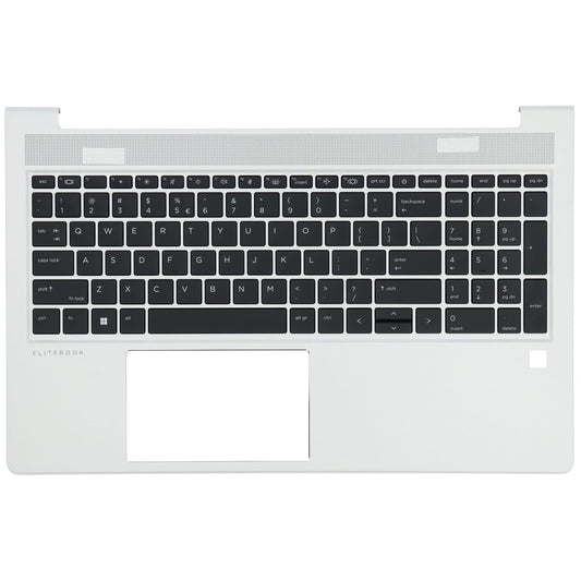 Clavier QWERTY US pour ordinateur portable HP + capot supérieur, BL - Argent