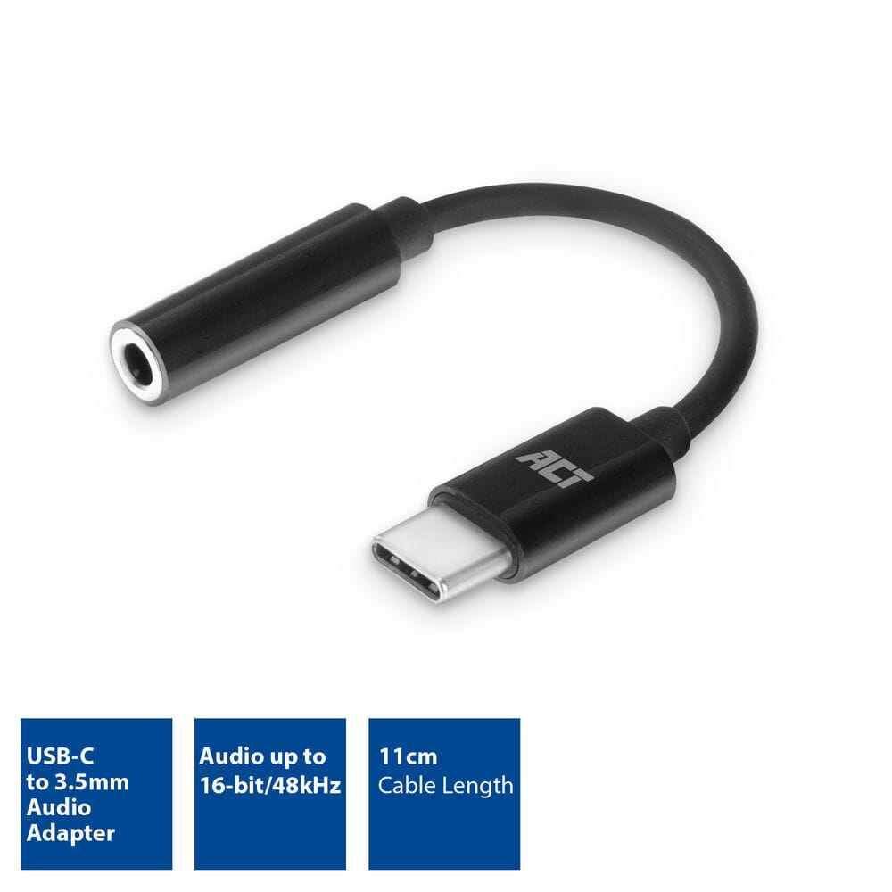 ACT USB-C to 3.5mm jack audio adapter