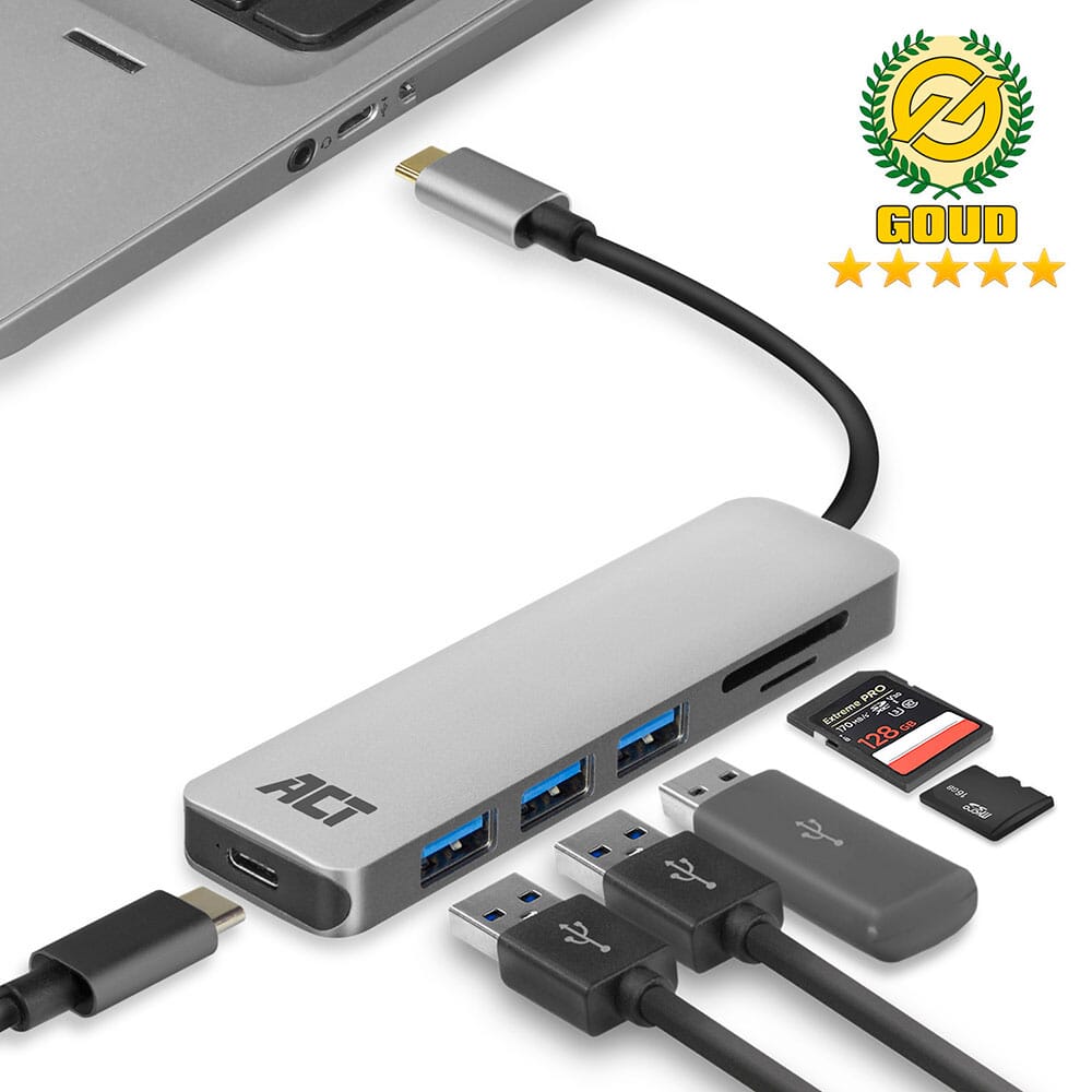 Hub ACT-C BS-C 3.0, 3x USB-A, lecteur de carte, intercommunication