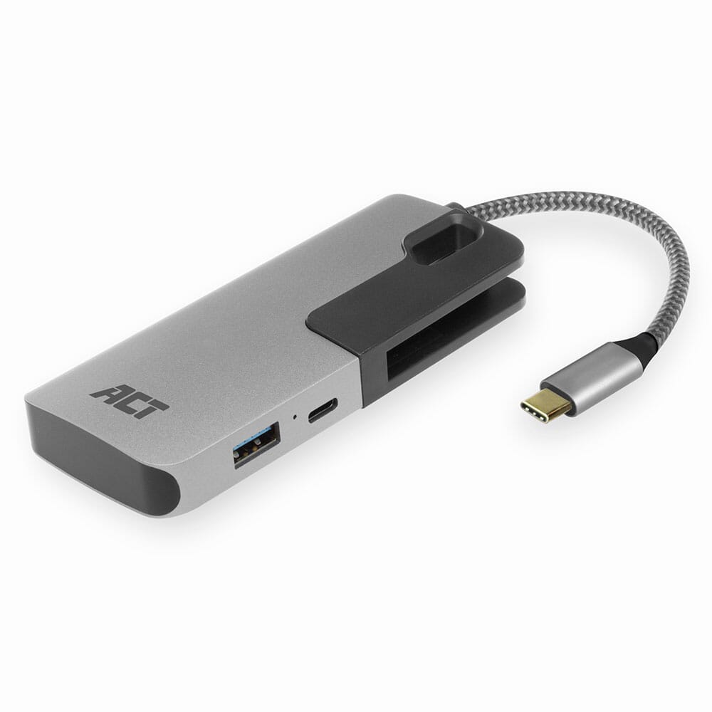 ACT USB-C hub 3.0, 3 port, card reader, PD pass-through