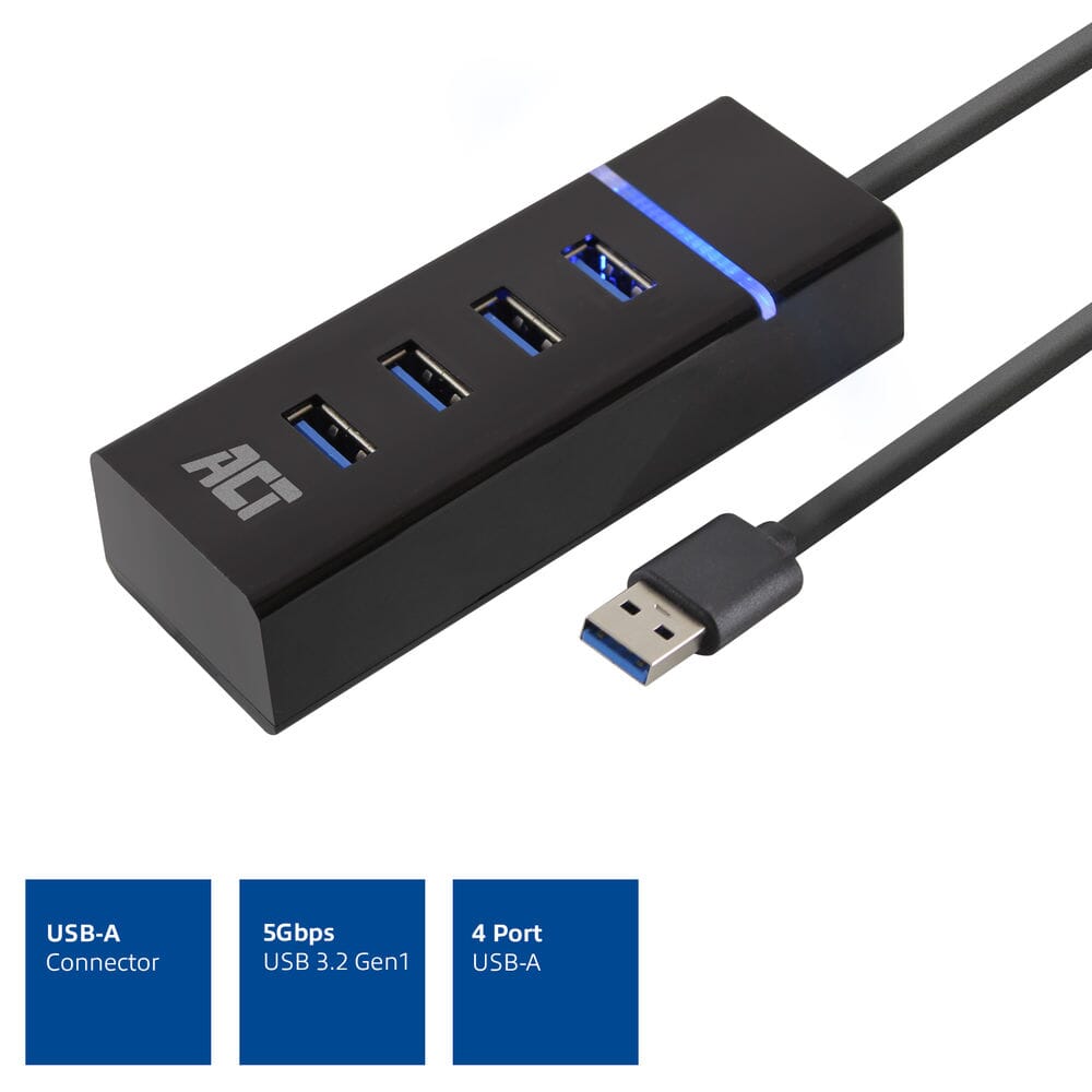 ACT USB hub 3.0, 4 port USB-A