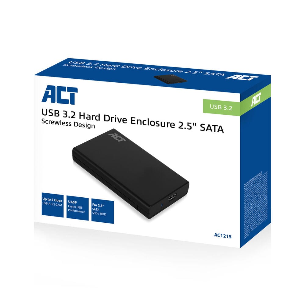 ACT 2,5 inch SATA harde schijf behuizing USB 3.2 Gen1