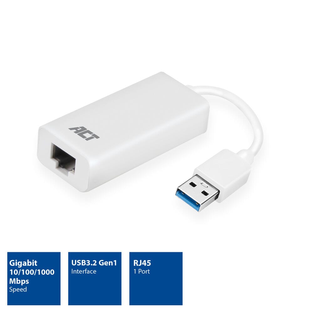 ACT Gigabit netwerkadapter, USB 3.2 Gen1