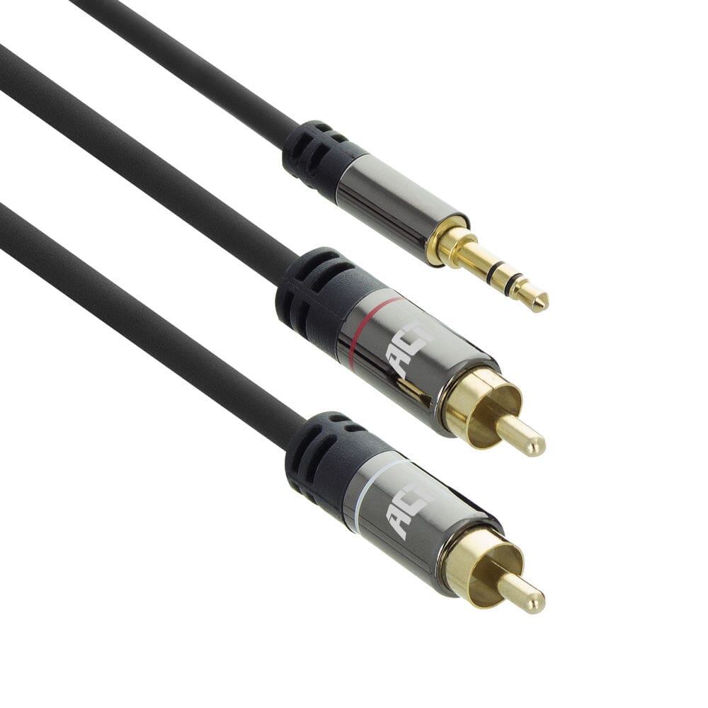 ACT 1.5 meter HQ audio 1x 3.5mm jack male - 2x RCA male