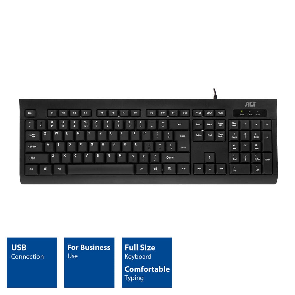 ACT Business toetsenbord USB (Qwerty/US layout)