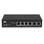 ACT 6 poorts netwerkswitch 10/100Mbps. 4x PoE+ (30W) poorten