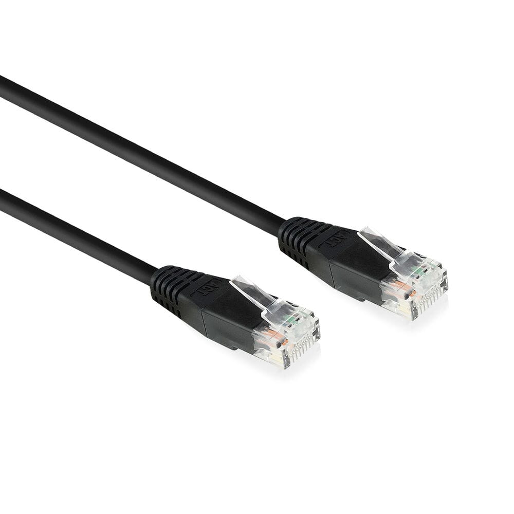 ACT Zwart 5,0 meter U/UTP CAT6 patchkabel met RJ45 Zip Bag