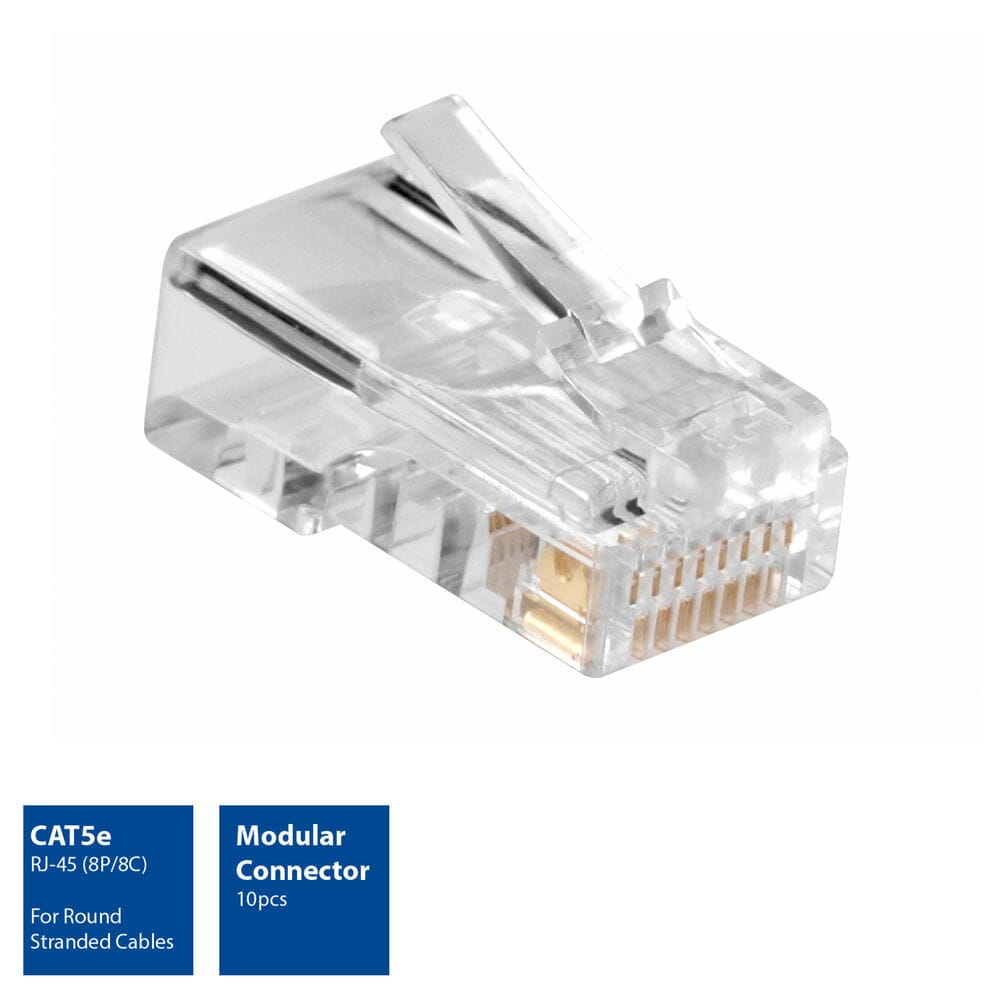 ACT Modulaire CAT5E RJ-45 connector (10 stuks), Zip Bag
