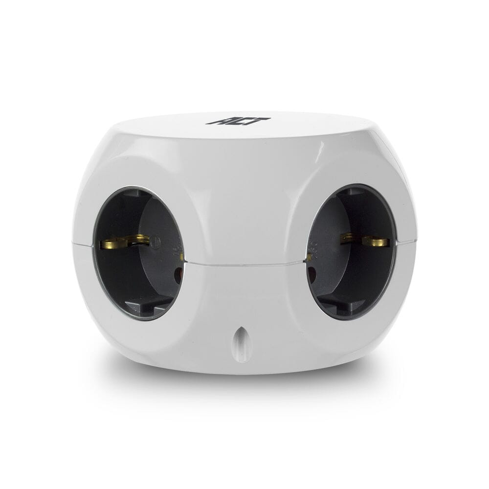 ACT Vierkante stekkerdoos (PDU) met 3 sockets type F 3m