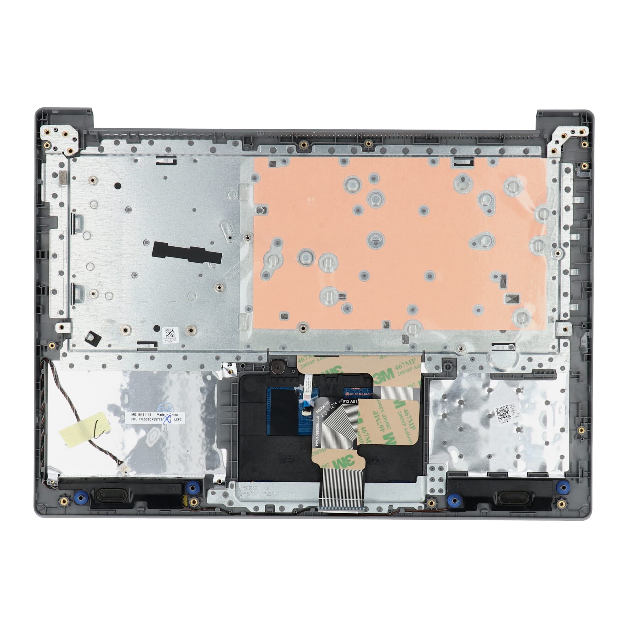 Lenovo Laptop Keyboard Qwerty US + Top Cover - Silver