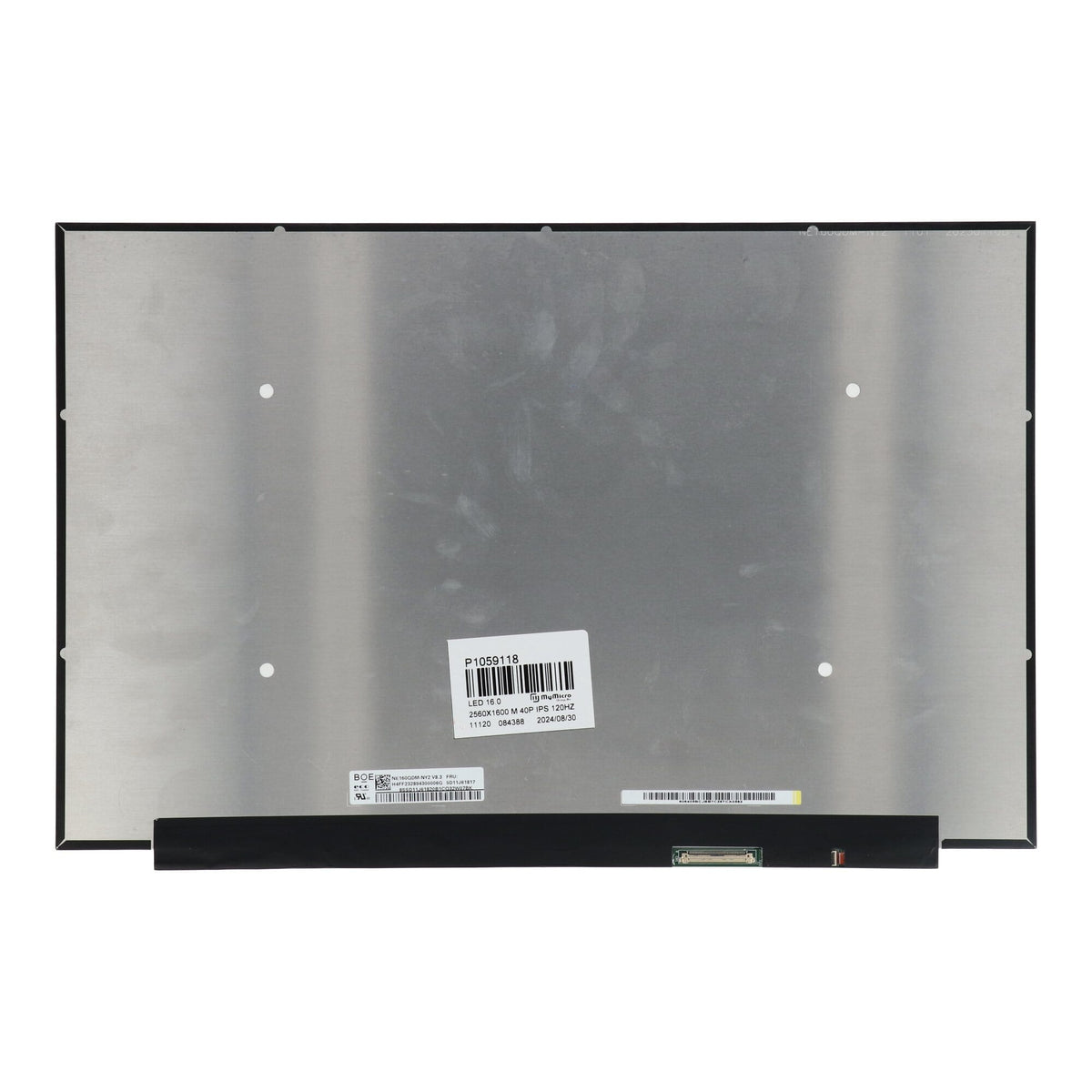Panneau LCD 16,0 pouces 2560x1600 mat 40 broches eDP, IPS