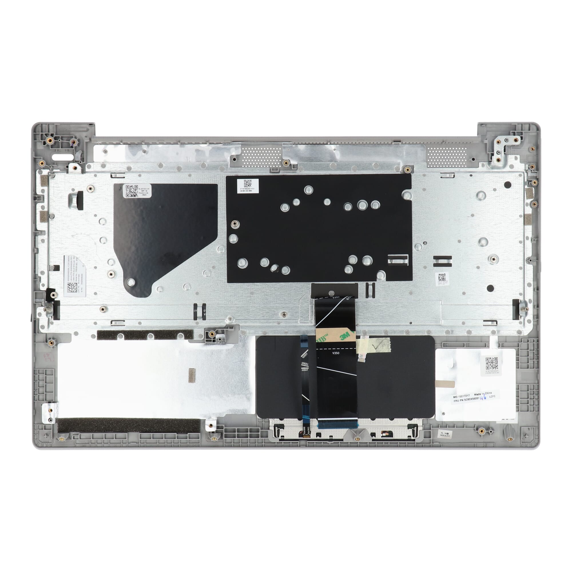 Lenovo Laptop Keyboard Azerty BE + Top Cover. BL - Grey