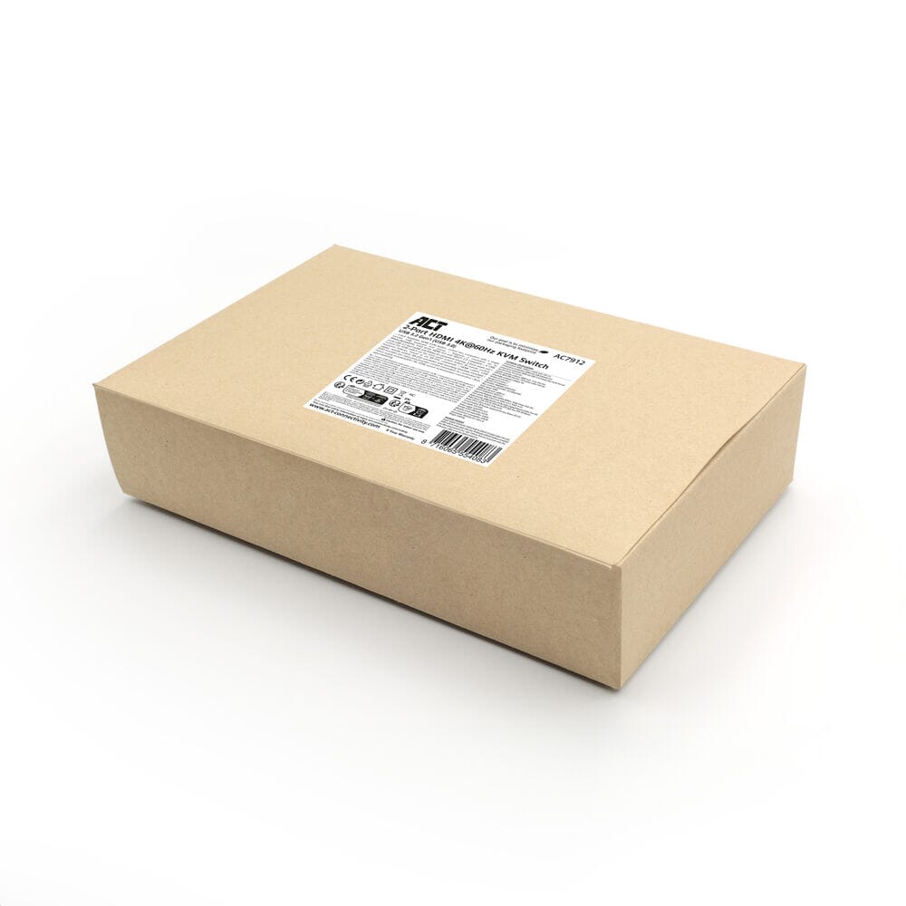 ACT 2-Port HDMI 4K@60Hz KVM switch, USB 3.2 Gen1 (USB 3.0)