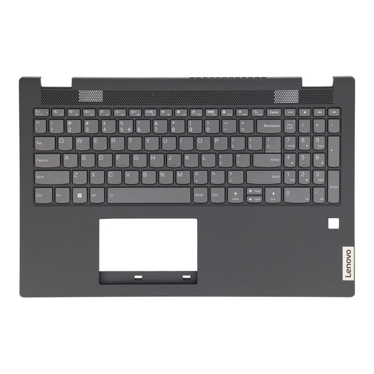 Clavier QWERTY US pour ordinateur portable Lenovo + capot supérieur, BL - Gris