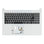 Acer Clavier pour ordinateur portable Qwerty US avec couvercle supérieur - Argent
