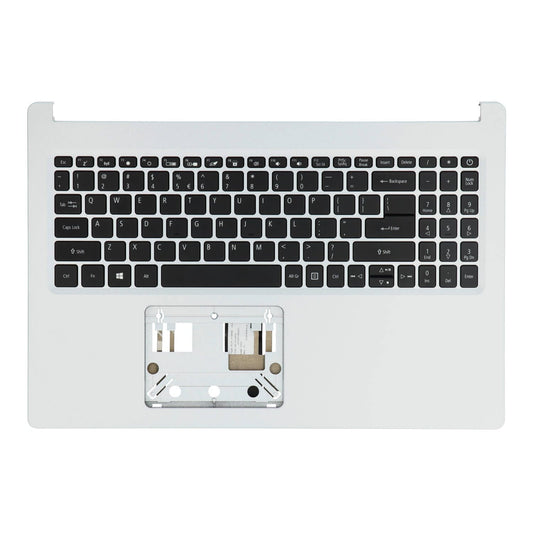 Acer Clavier pour ordinateur portable Qwerty US avec couvercle supérieur - Argent