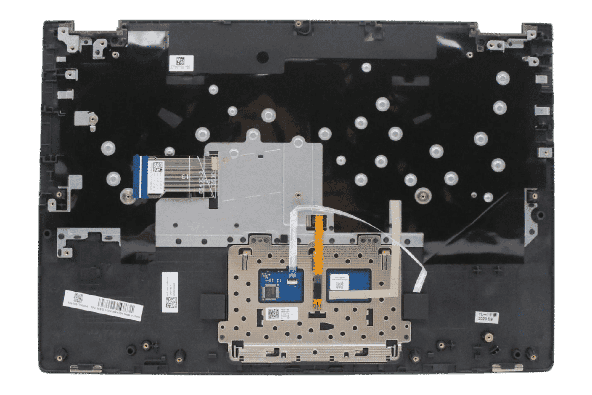 Lenovo Laptop Toetsenbord Azerty BE +Top Cover - Zwart