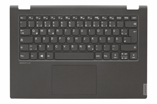 Lenovo Laptop Toetsenbord Qwertz DE +Top Cover - Zwart