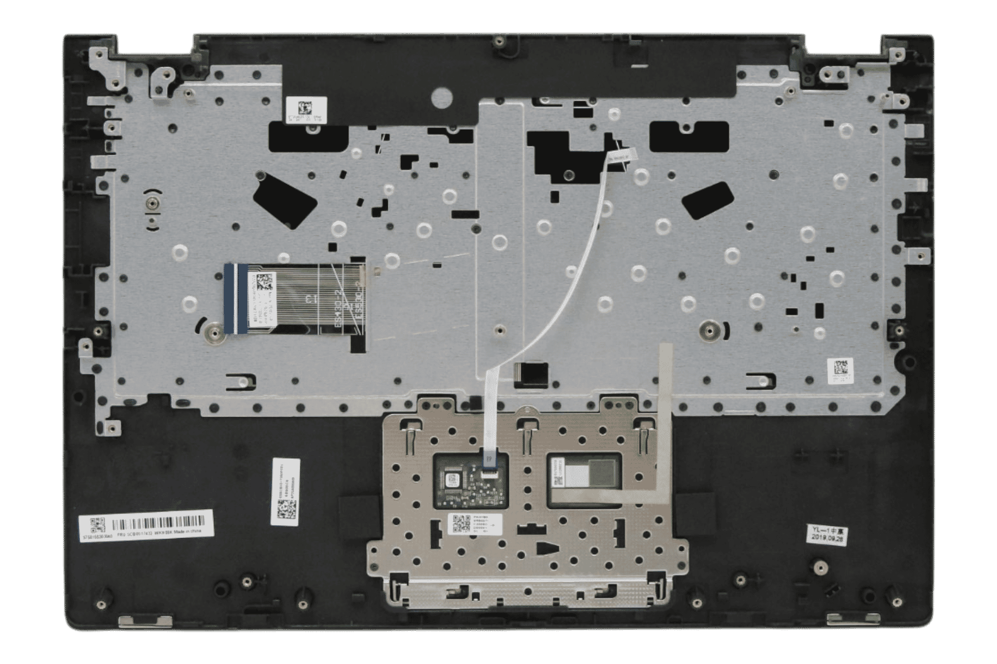 Lenovo Laptop Toetsenbord Qwertz DE +Top Cover - Zwart