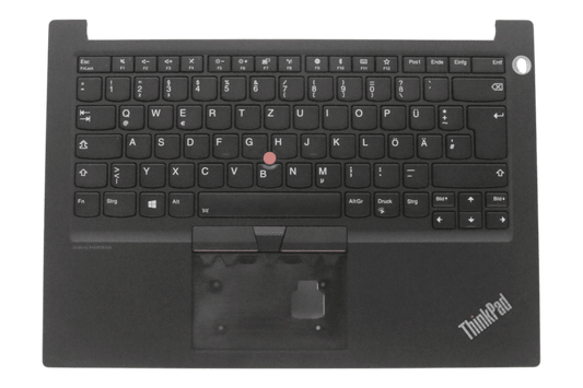Clavier QWERTZ DE pour ordinateur portable Lenovo + capot supérieur, rétroéclairé