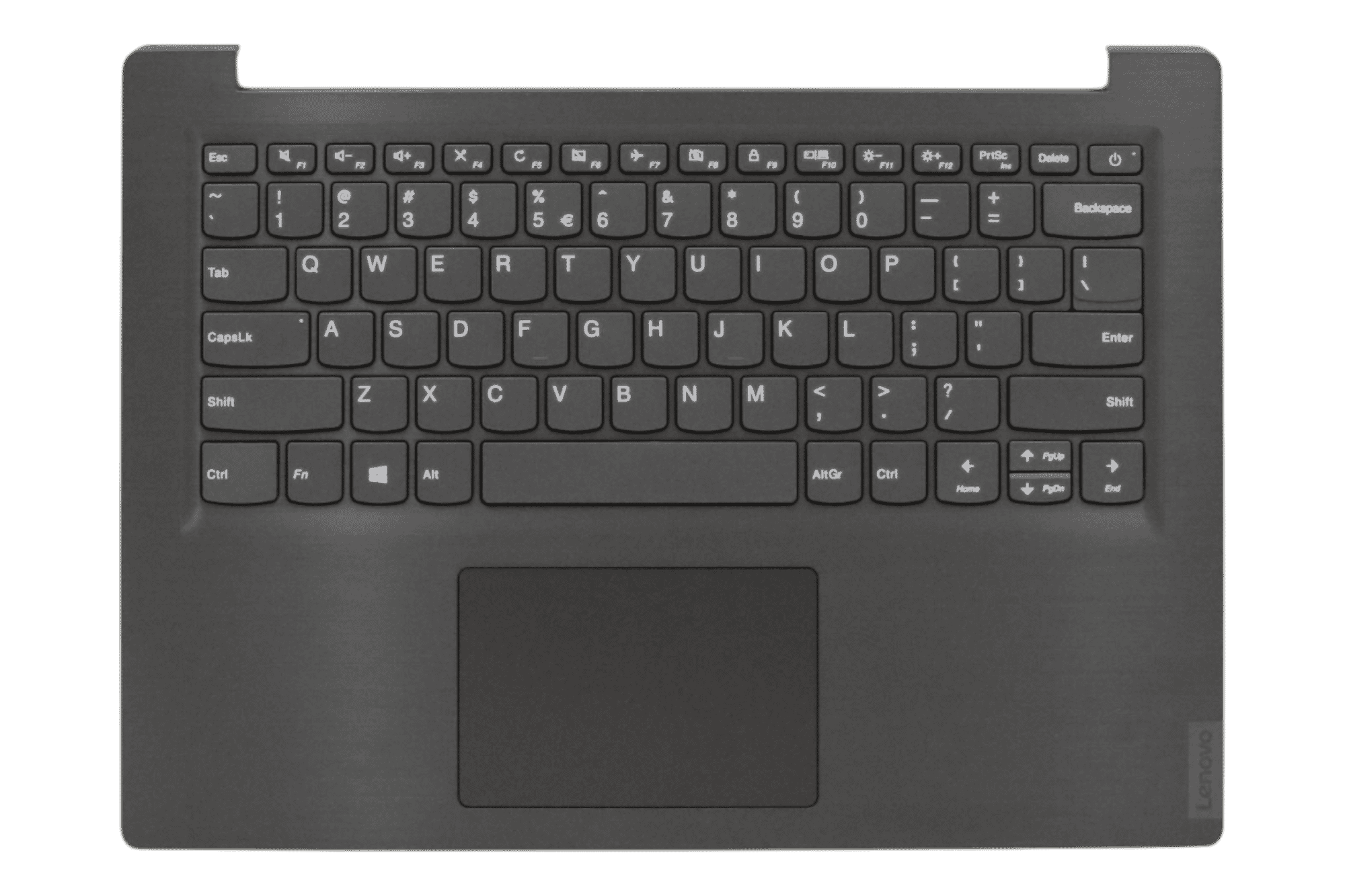 Lenovo Laptop Toetsenbord Qwerty US + Top Cover - Grijs