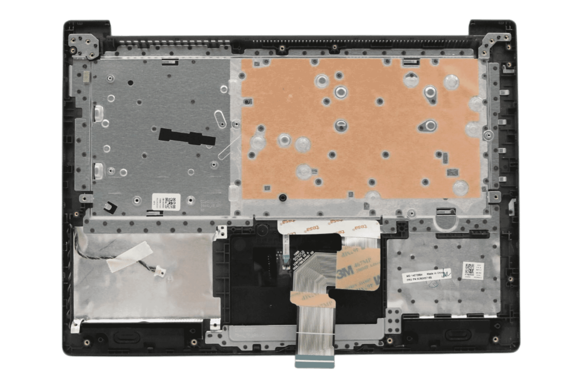 Lenovo Laptop Toetsenbord Qwerty US + Top Cover - Grijs