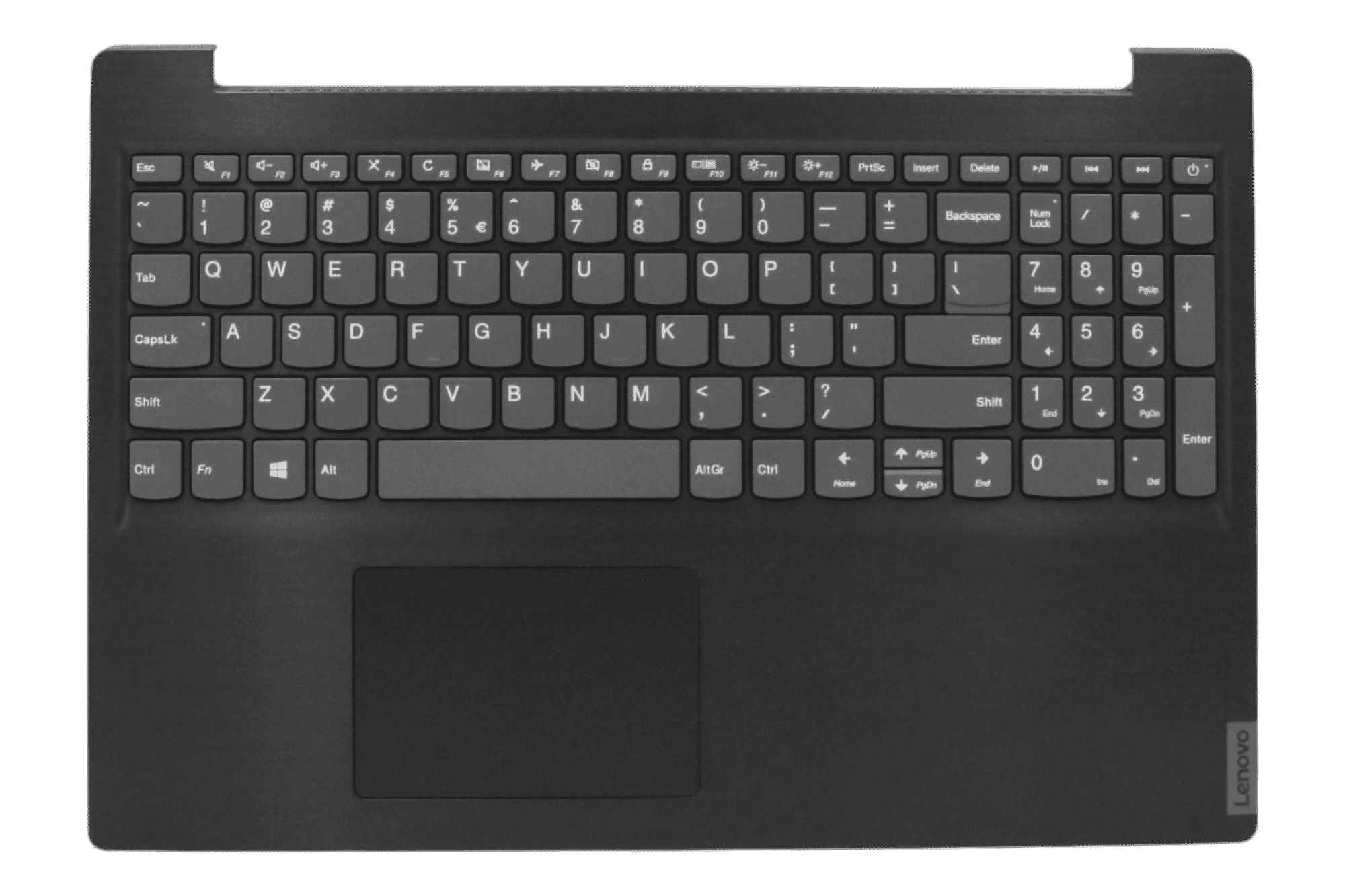 Lenovo Laptop Toetsenbord Qwerty US + Top Cover - Zwart